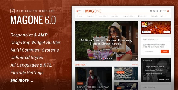 magone premium blogger template download