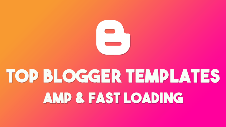 fastloading templates for blogger amp