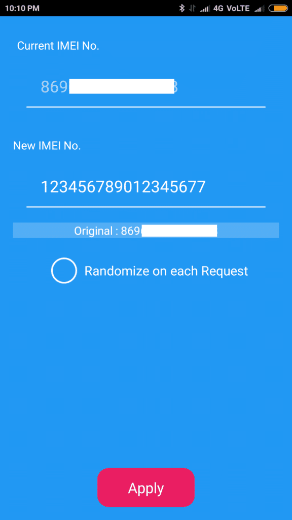 Android IMEI changer Apk