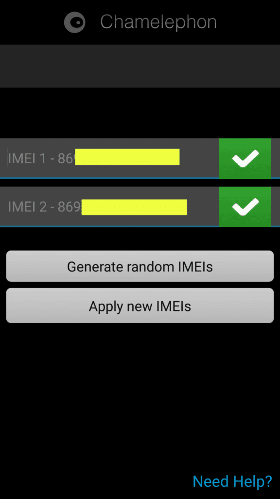 Chamelephon Imei Changer app