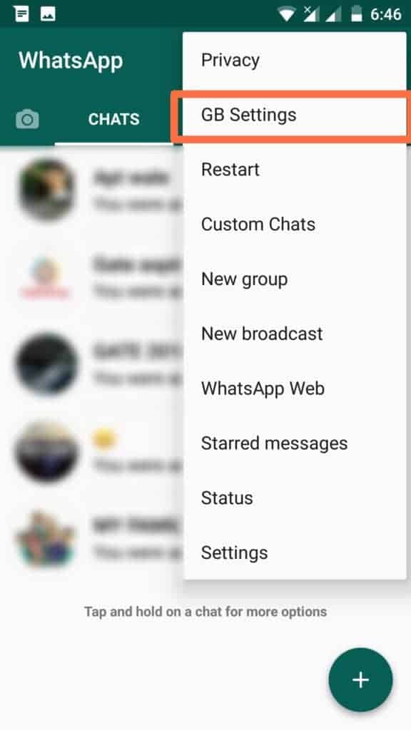 Gb whatsapp features