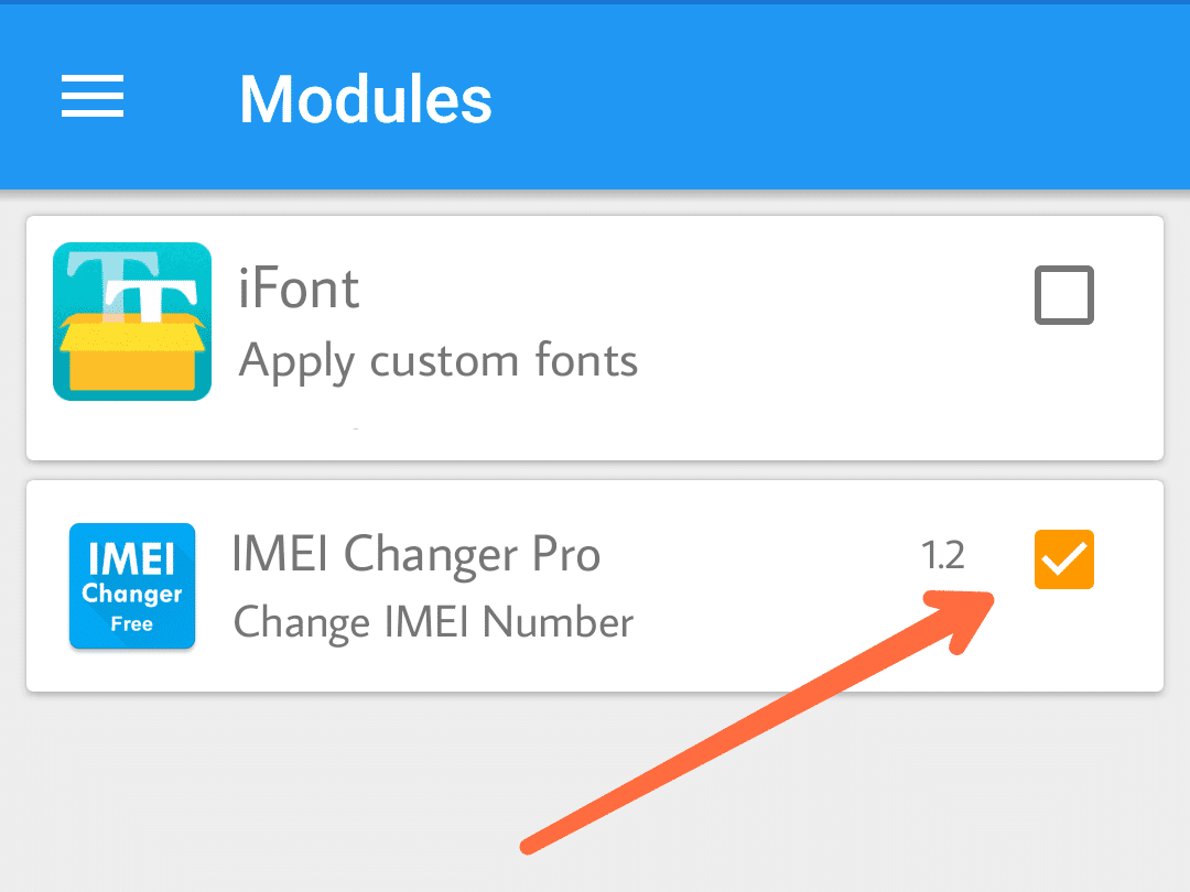 change imei number android app