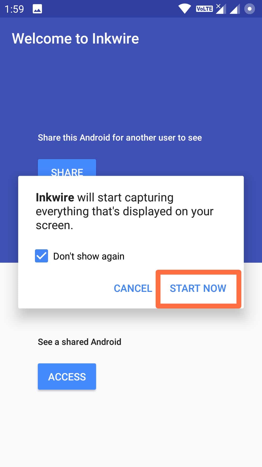 How to do Screen Share Android with another Android | Inkwire