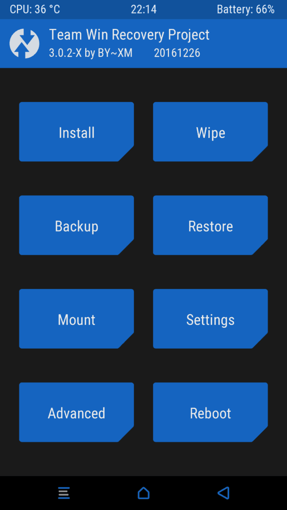 ZCX twrp recovery