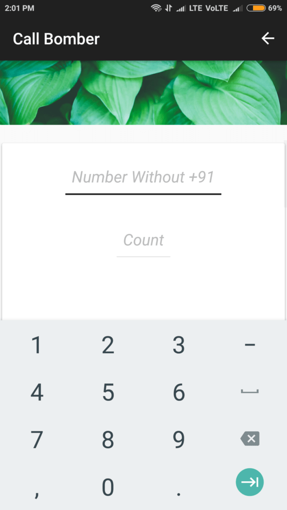 call bomber app
