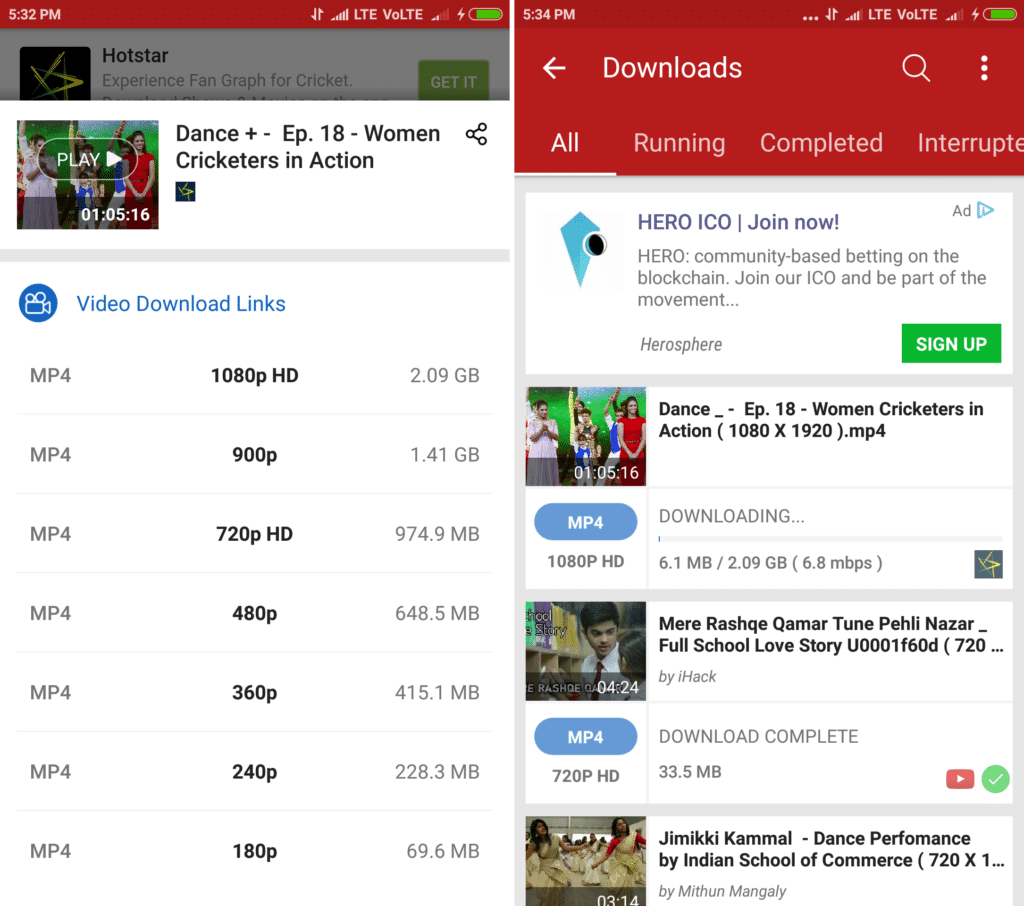 download hotstar videos