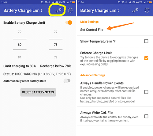 set battery charge limit to 80