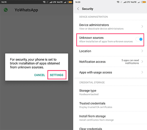 YoWhatsapp Installation