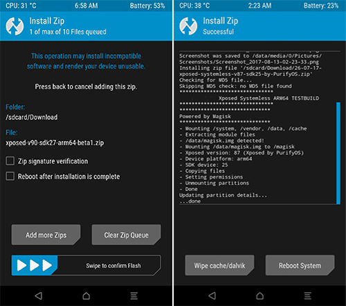 install xposed framework on oreo