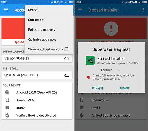 Xposed Framework in MIUI 9 based on Android Oreo