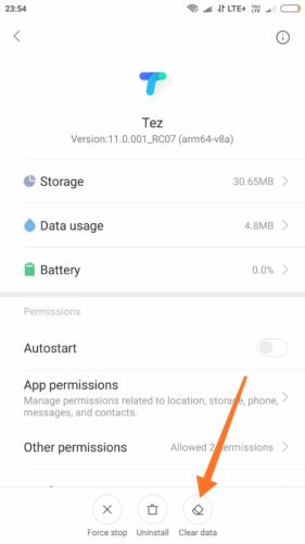 Use tez app on rooted device