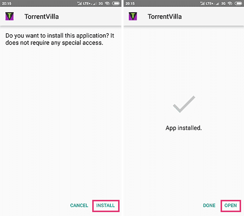 Torrentvilla install